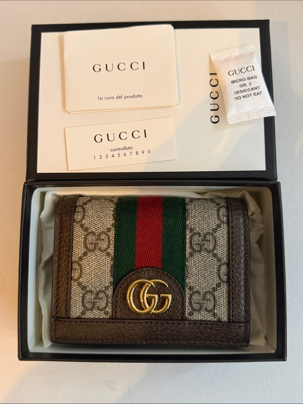 GUCCI | ✨NEW✨ Ophidia Card Case Wallet